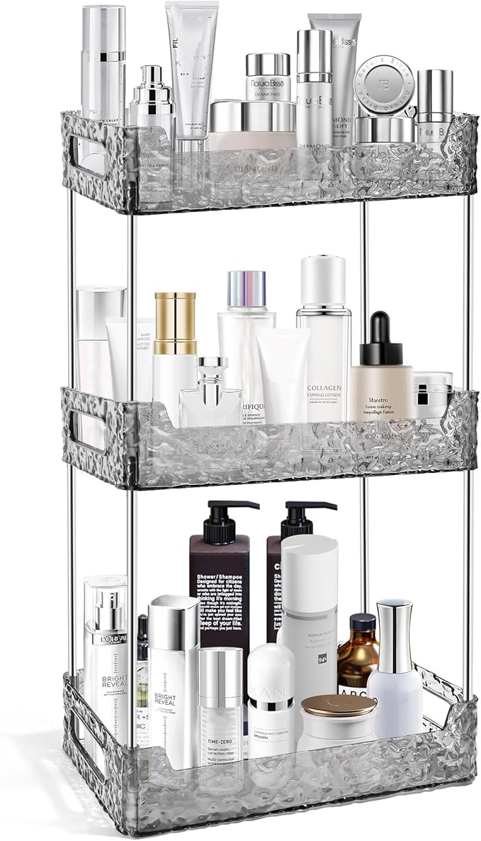 3-Tier Bathroom Counter Organizer Countertop Storage, Dresser Organizer Vanity by TENDER+EPOCH
