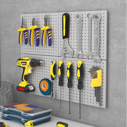 Peg Board, 4 Pack Metal Pegboard Panels, PegBoard Wall Organizer - Image 2