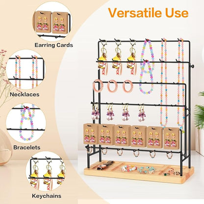 Jewelry Display for Vendors, 36 Hooks Earring Display Stands for Selling - Image 4