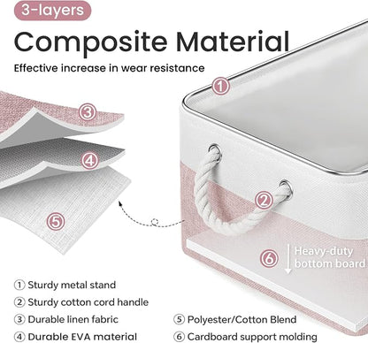 15.7x11.8x8.26 Inch Fabric Large Storage Bins - Image 2