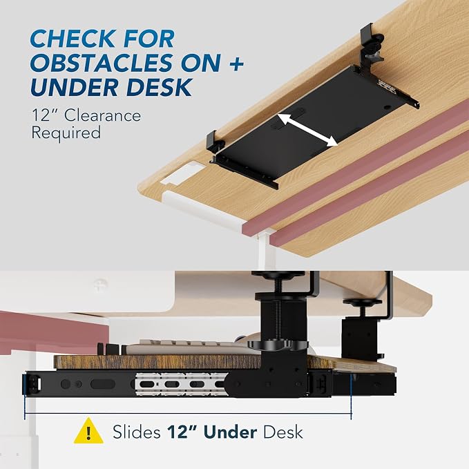 AX WABER Keyboard Tray Under Desk Pull Out - Image 6
