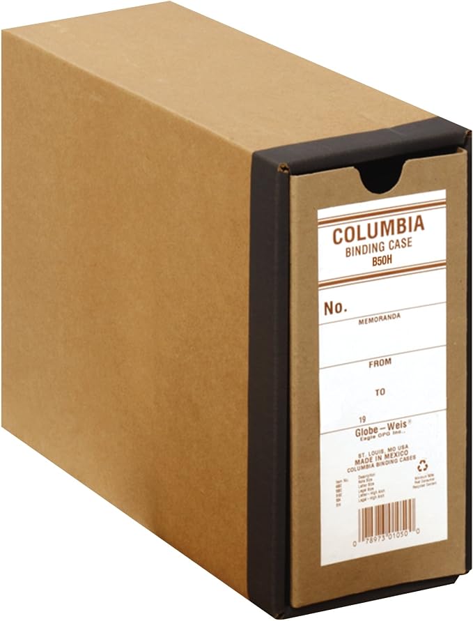 Globe-Weis Columbia Binding Case, Letter Size, High Arch - Image 4