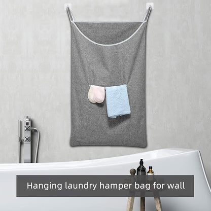SAVERHO X-Large Door Hanging Hamper Bag, 2 Pack Large Capacity Hanging Laundry - Image 4