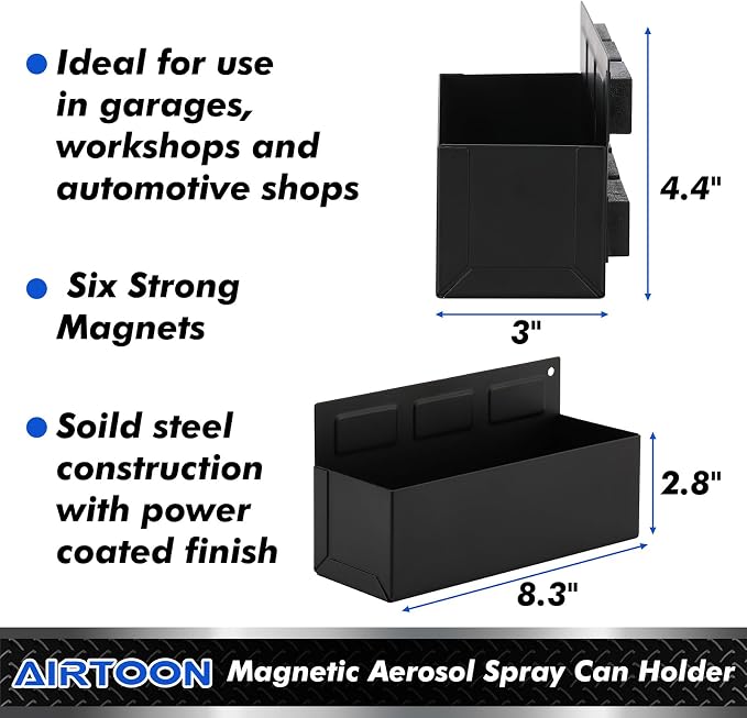 AIRTOON Magnetic Aerosol Spray Can Holder, Magnetic Bottle Holder - Image 2