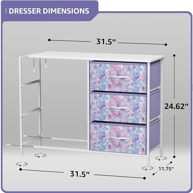 Sorbus Kids Dresser with 6 Drawers - Image 3