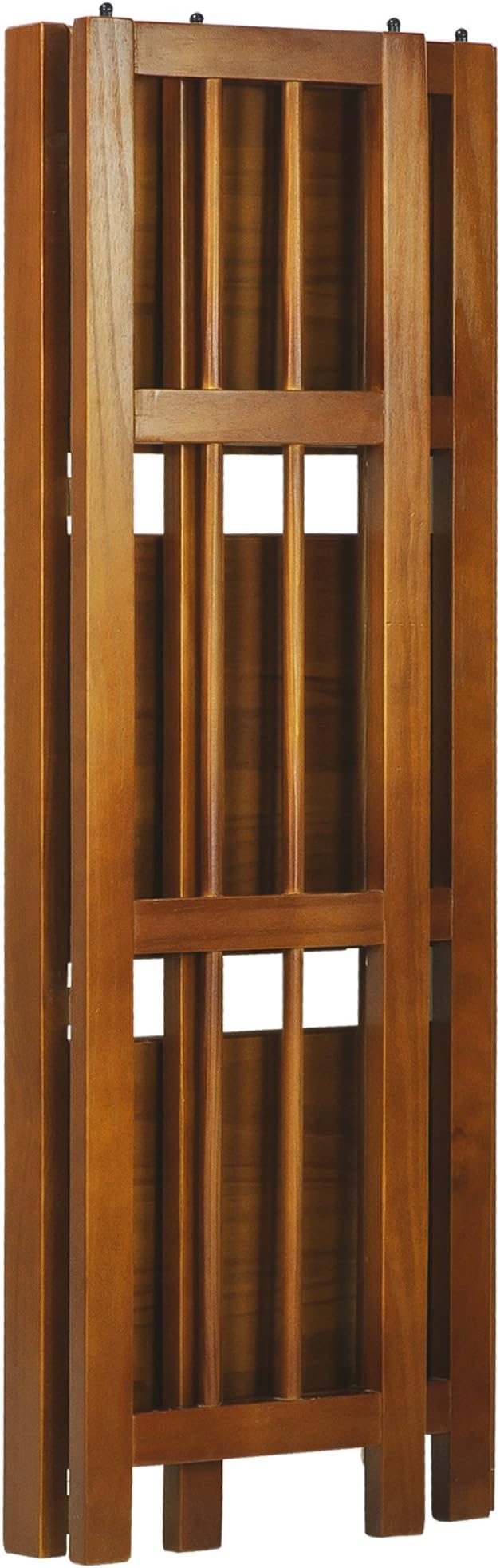 Casual Home 3-Shelf Folding Bookcase-Honey Oak - Image 6