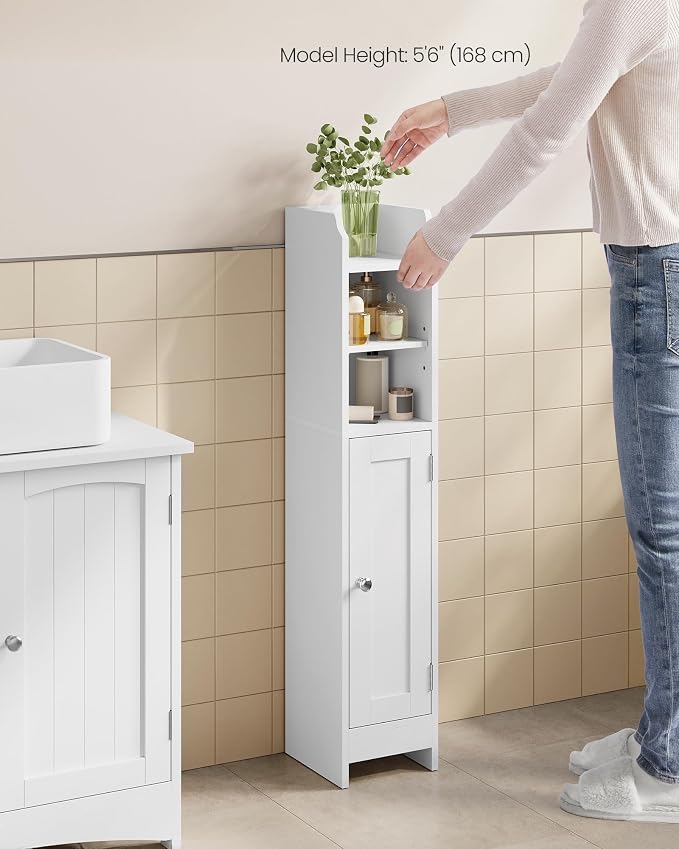 VASAGLE Small Storage Corner Floor Cabinet - Image 9