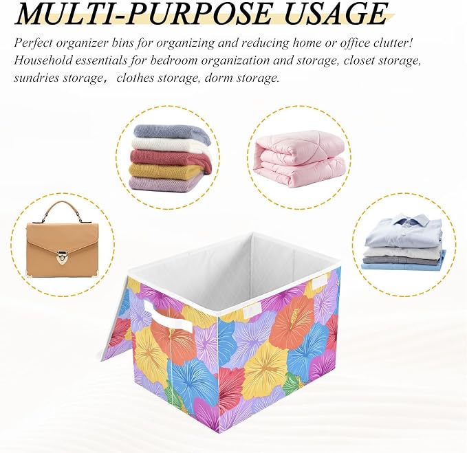 Storage Bins with Lids Storage Containers Storage Box with Handles Storage - Image 5