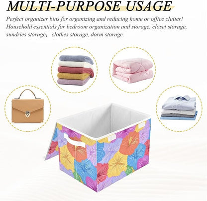 Storage Bins with Lids Storage Containers Storage Box with Handles Storage - Image 5