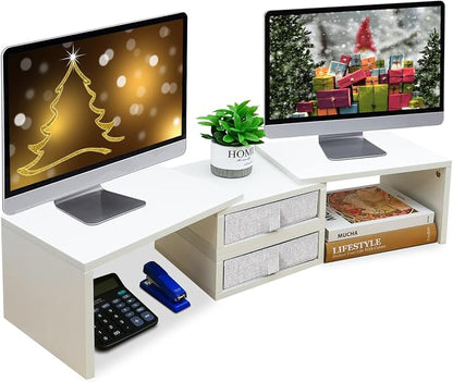 TEAMIX Dual Monitor Stand Riser by TEAMIX