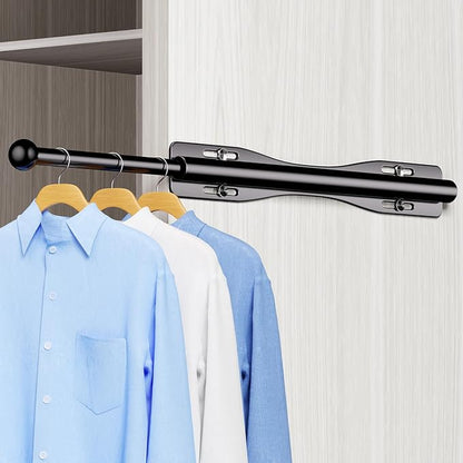 12" Valet Rod For Closet Pull Out Slide Out Adjustable Heavy Duty Valet Rod For by WELCOMETOHBPHBP
