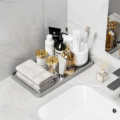 Weenson Bathroom Vanity Tray for Countertop Decor Perfume Makeup Toiletries - Image 2