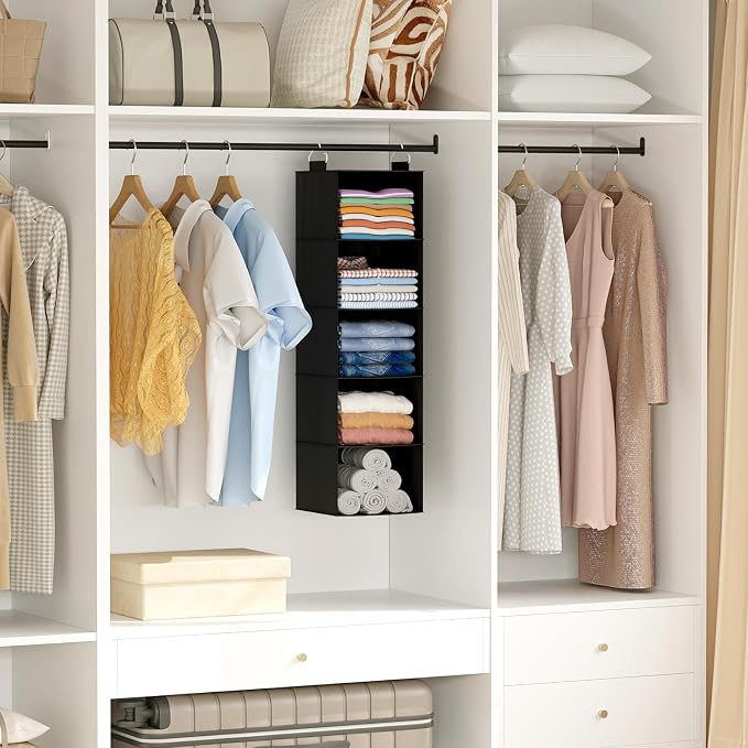 Lifewit 5 Tier Hanging Closet Organizer and Storage - Image 2