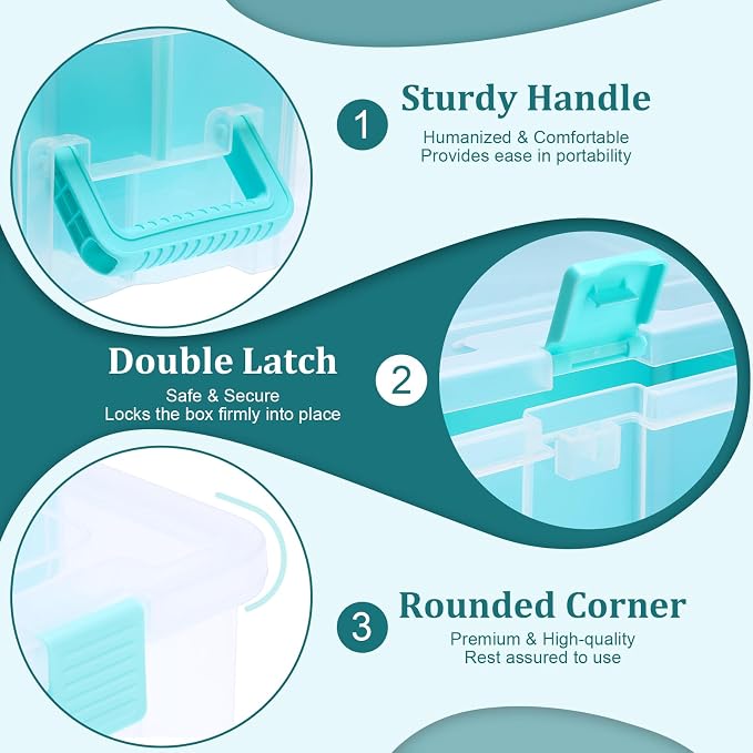 BTSKY Clear Plastic Dividing Storage Box - Image 9