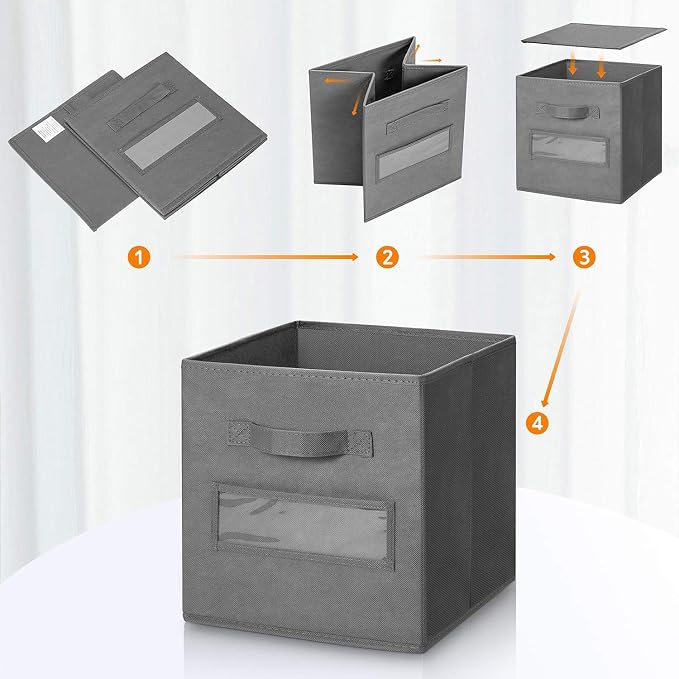13x13x13 storage cube bins Fabric storage cubes - Image 4