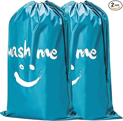 HOMEST 2 Pack XL Laundry Bags 28" x 40", Extra Large Dirty Clothes Organizer by HOMEST