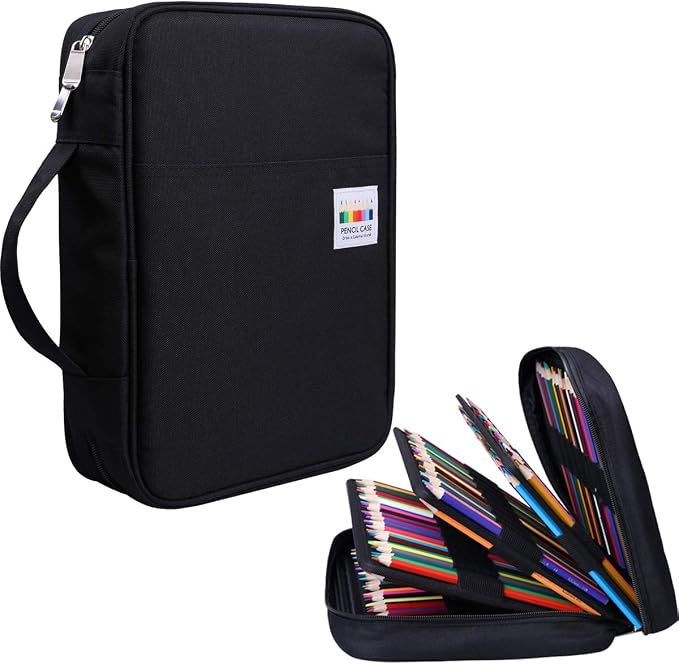 JAKAGO 220 Slots Colored Pencil Case Large Capacity Pen Holder by JAKAGO