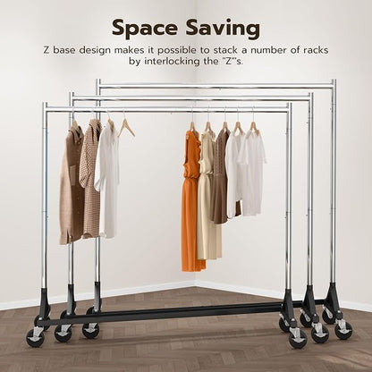 HOKEEPER Commercial Z Base Garment Rack Hold 500LBS Heavy Duty Clothing Rack - Image 6