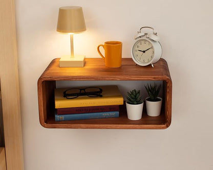Floating Nightstand Wooden, Bedside Table, Nightstand Shelf, Wall Mounted - Image 8