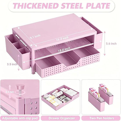 OPNICE Desk Organizers and Accessories, 2-Tier Computer Monitor Stand Riser - Image 7