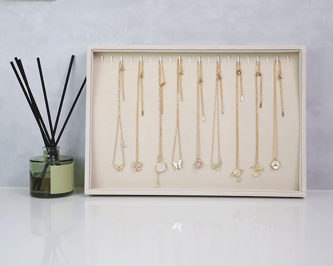 Stratalife 20 Hooks Necklace Organizer Tray, Stackable Jewelry Organizer - Image 3