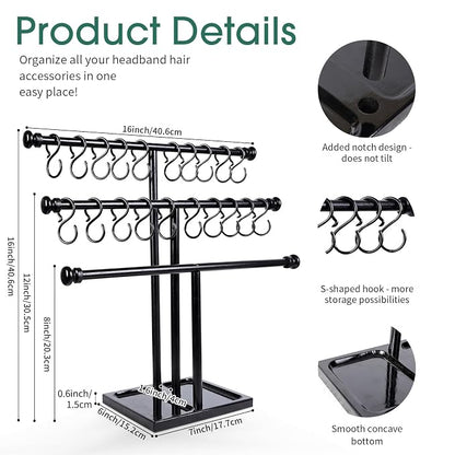POVETIRE Headband Holder Stand Storage - Image 3