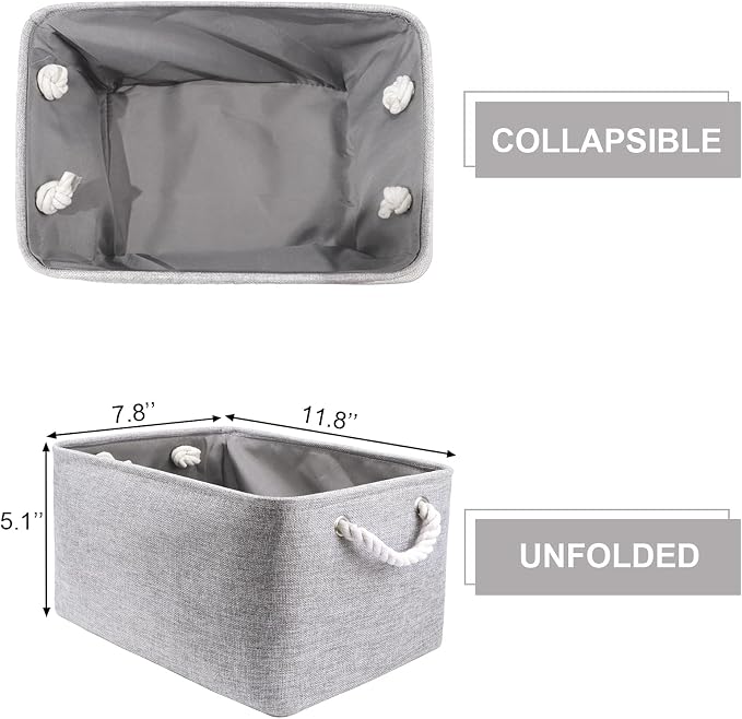 HNZIGE Small Baskets for Shelves Fabric Storage Baskets, Empty Gift Baskets - Image 7
