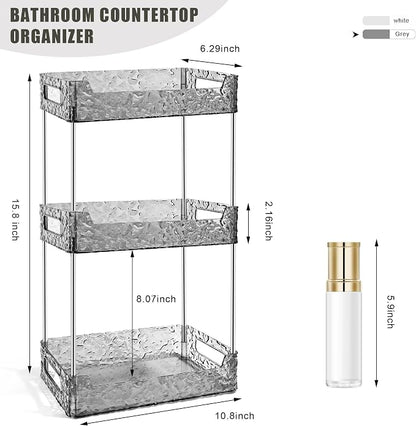 3-Tier Bathroom Counter Organizer Countertop Storage, Dresser Organizer Vanity - Image 2