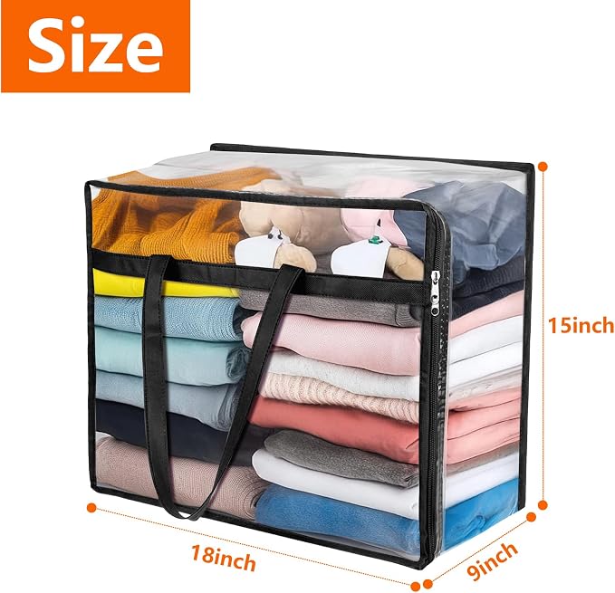 Budding Joy Clear Zippered Storage Bags - Image 2