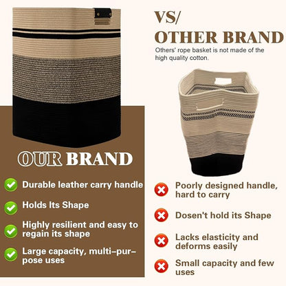 Laundry Hamper, 85L Tall Laundry Basket - Image 5