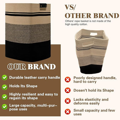 Laundry Hamper, 75L Tall Laundry Basket - Image 4