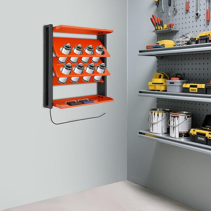 Spray Can Holder, Spray Paint Can Holder Wall Mount, Paint Can Storage Rack - Image 6