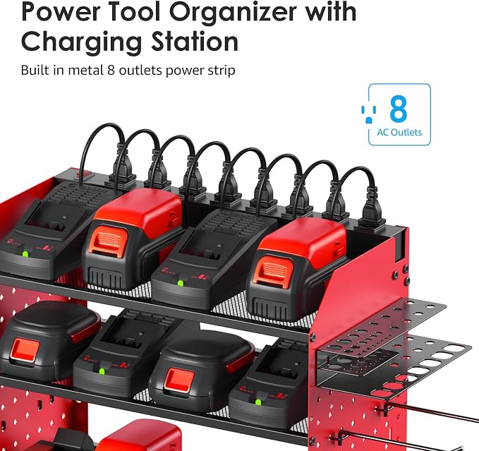 CCCEI Modular Pegboard Rack Power Tool Organizer - Image 2
