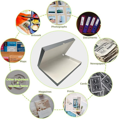 Lineco Clamshell Archival Storage Box, 13.5x19.5x1.75 Inch, Organize and Store - Image 9