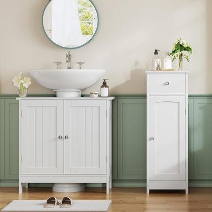 Iwell Bathroom Floor Cabinet | Small Bathroom Storage Cabinet - Image 4