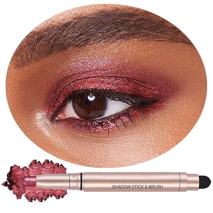 Eyeshadow Stick Makeup, Waterproof Hypoallergenic Long Lasting Cream Eye Shadow by Qeetvia