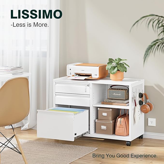 3 Drawer Metal File Cabinet - Image 4
