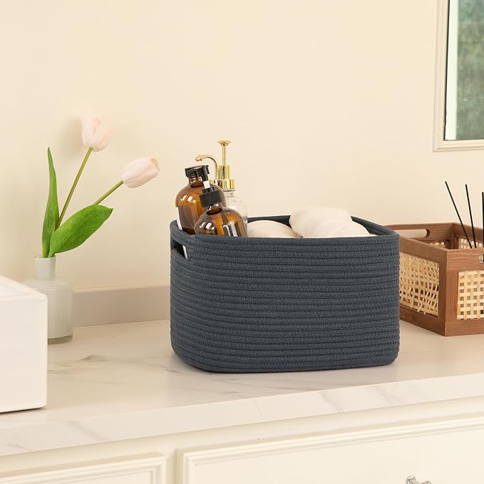 OIAHOMY 4 Pack Storage Baskets for Organizing, Cube Storage Bins for Shelves - Image 5
