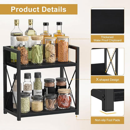 Giikin Countertop Organizer, 2 Tier Coffee Station Organizer - Image 3