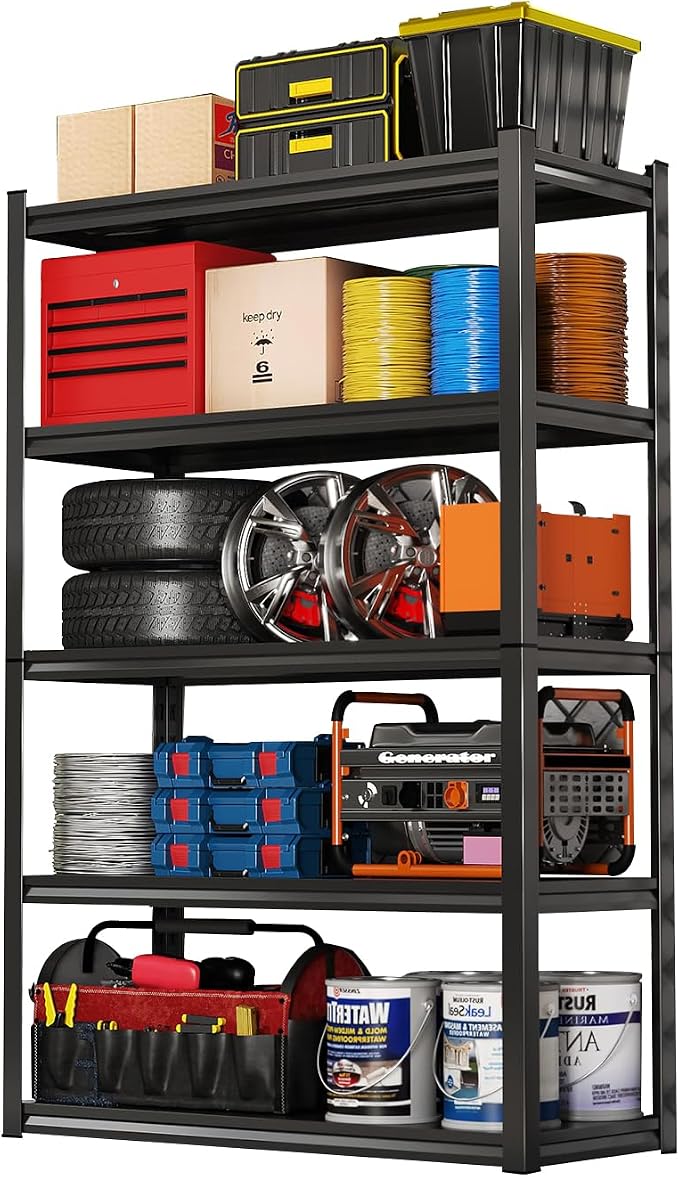 Garage Shelving, Heavy Duty Storage Shelves, Metal Garage Shelves Units by SXJJAR