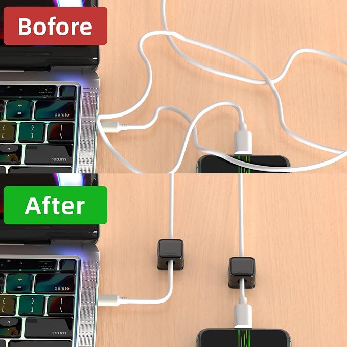 16 Pack Magnetic Cord Organizer Holder, Strong Adhesive Desk Cable Management - Image 8