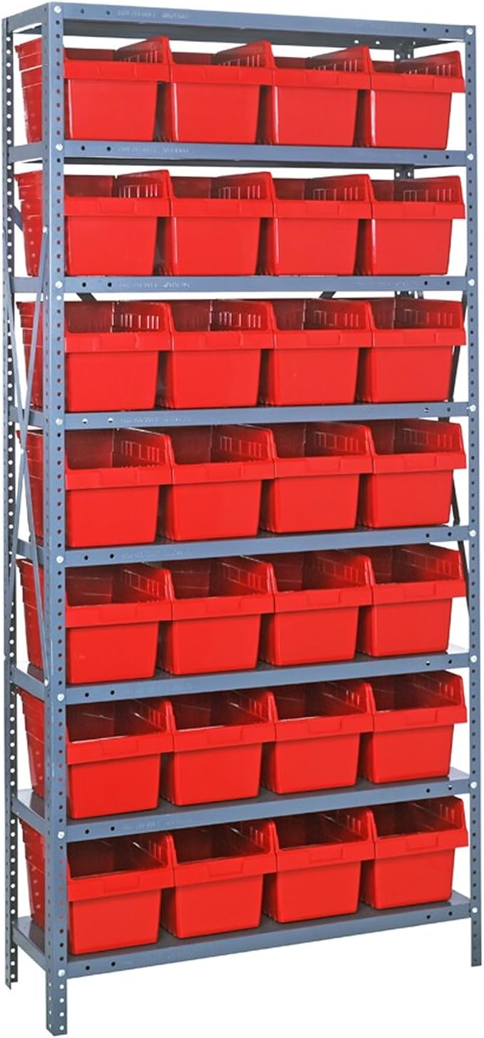 Quantum Storage Systems 1875-SB808RD Solid Heavy Duty 8 Shelves 28 STORE-MAX by QuantumStorageSystems