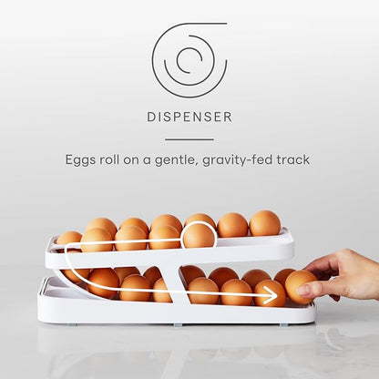 YouCopia RollDown® Egg Dispenser, Rolling Eggs Dispenser and Organizer - Image 3