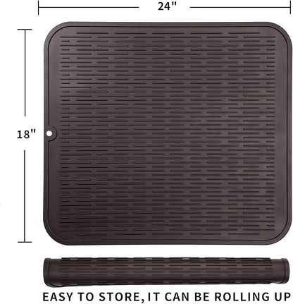 Silicone Dish Drying Mat for Multiple Usage, Easy clean, Eco-friendly, - Image 2
