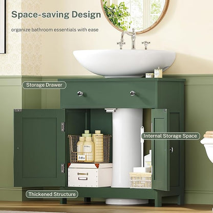 TEENFON Pedestal Sink Storage Cabinet - Image 4