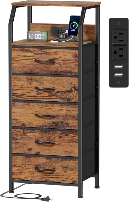 Furnulem 5 Drawers Dresser by Furnulem