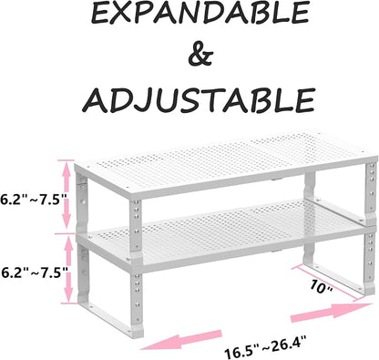 Metal Stackable Expandable Storage Shelf - Image 3
