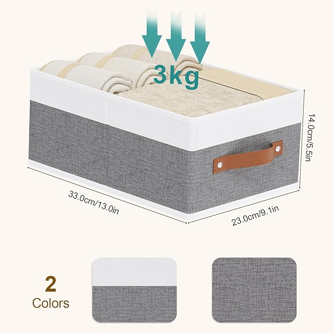 Fabric Clothing Storage Boxes, Storage Baskets - Image 6