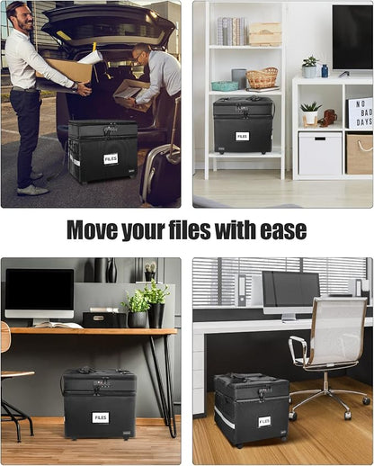 DEEGO Rolling File Box, Fireproof Document Box - Image 7