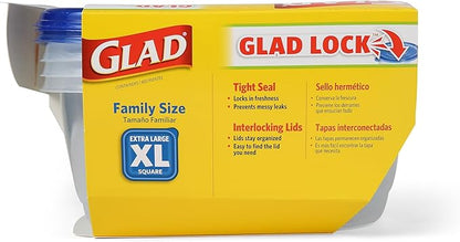 Glad GladWare XL Square Food Storage Containers - Image 6